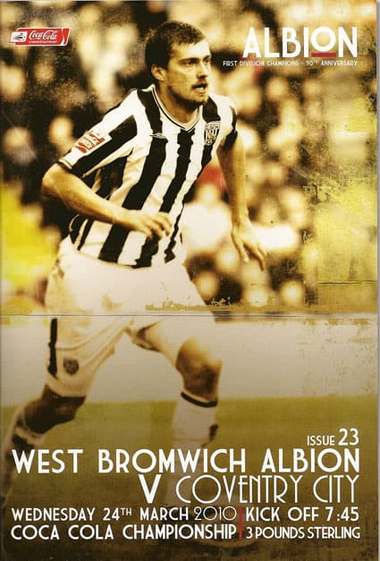 West Bromwich Albion FC  v Coventry City FC